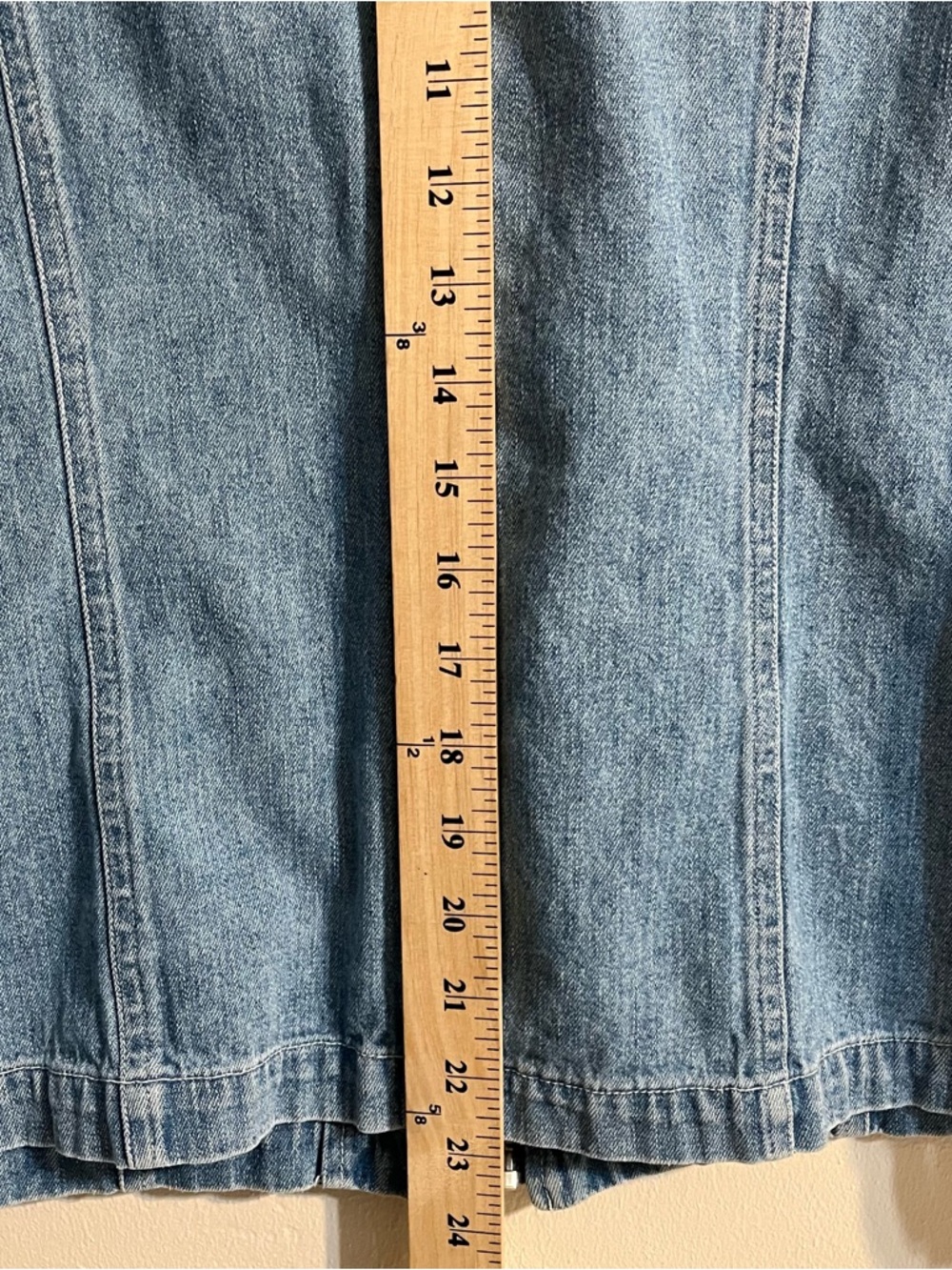 New York & Company Light Blue Short Sleeve Denim Shirt - NY Jeans Label Zip Up - Picture 5 of 7